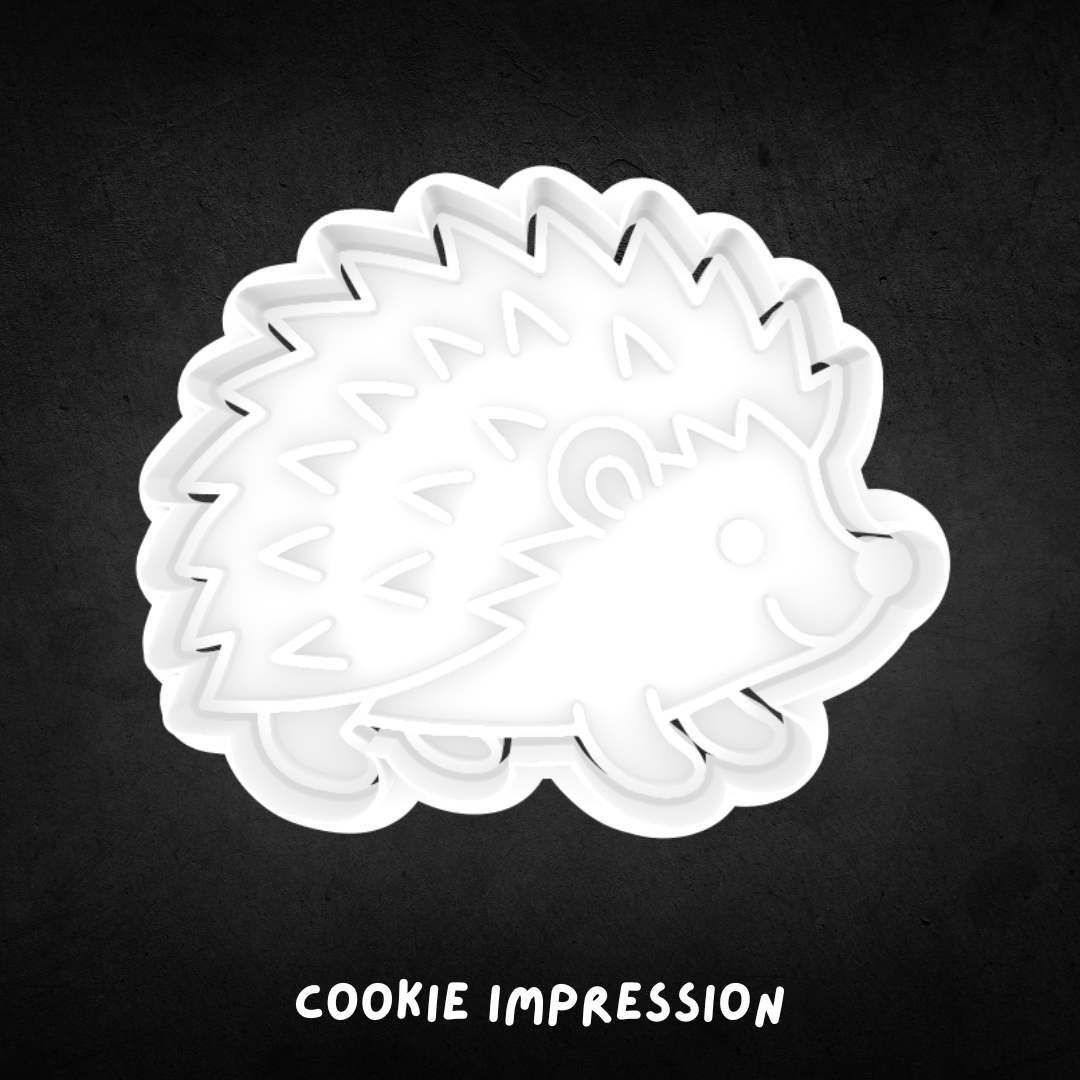Hedgehog Cookie Cutter and Stamp