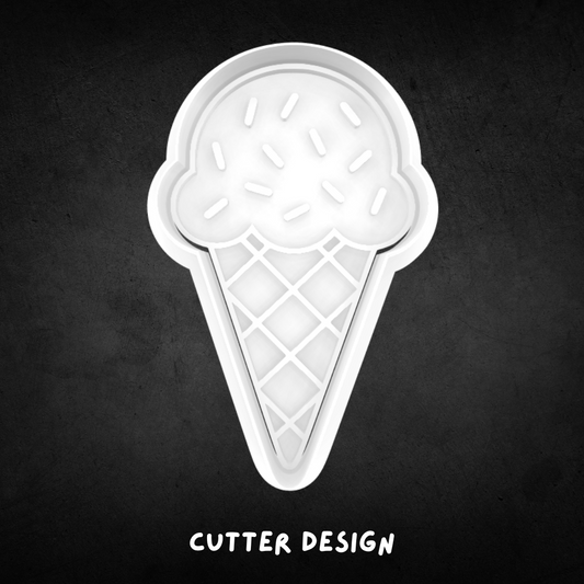 Ice Cream 03 Cookie Cutter and Stamp
