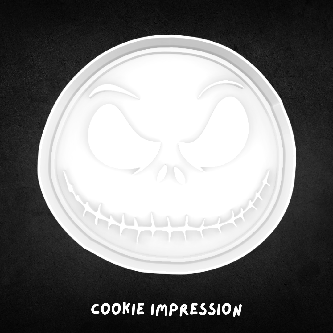 Nightmare Before Christmas Inspired Jack Skellington Cookie Cutter and Stamp