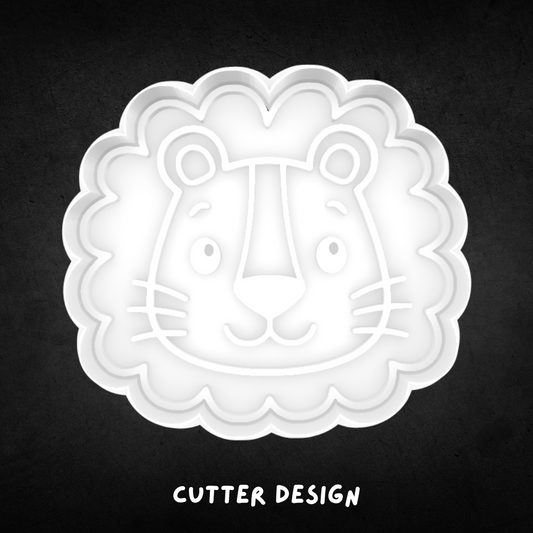 Lion Face Cookie Cutter and Stamp