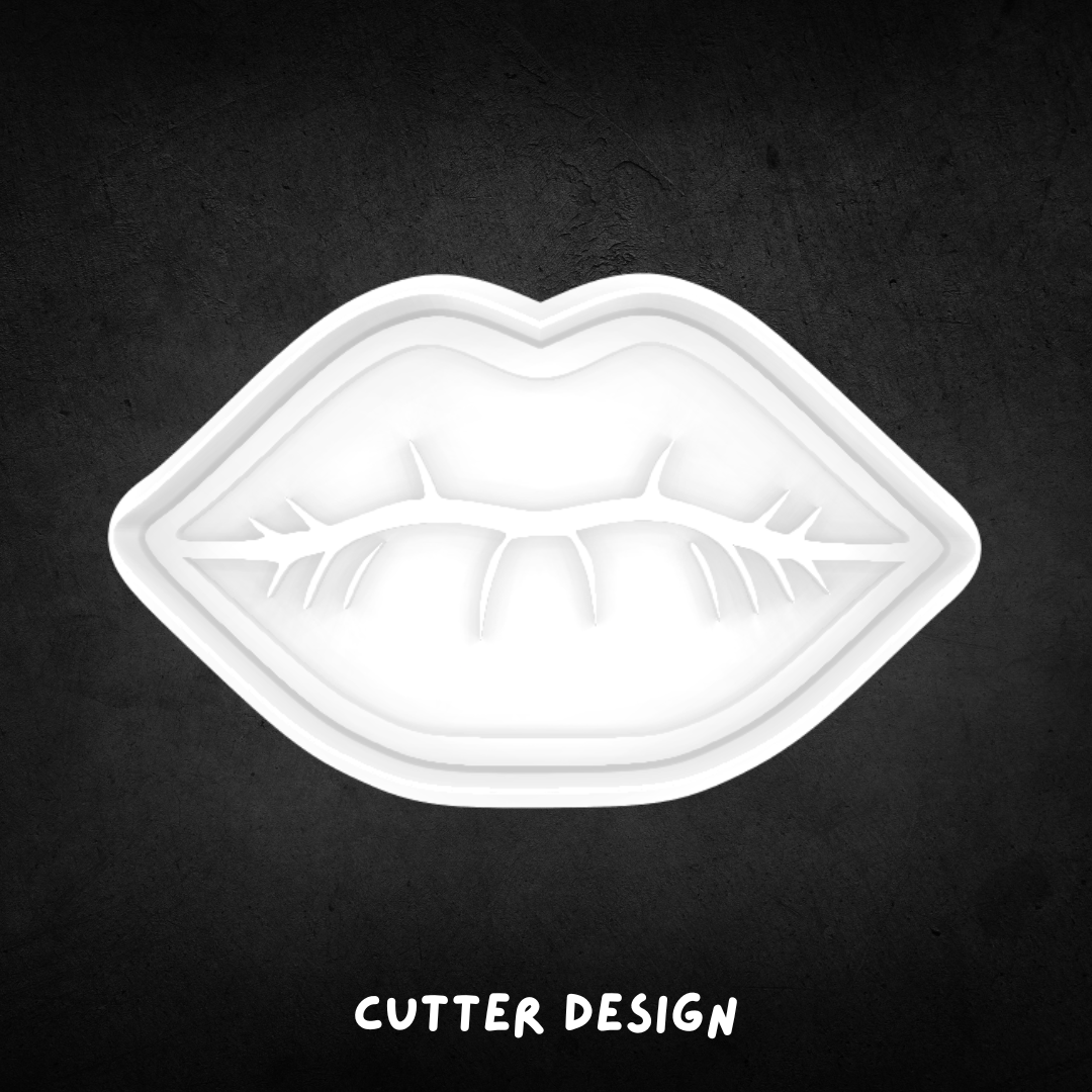 Lips Cookie Cutter and Stamp