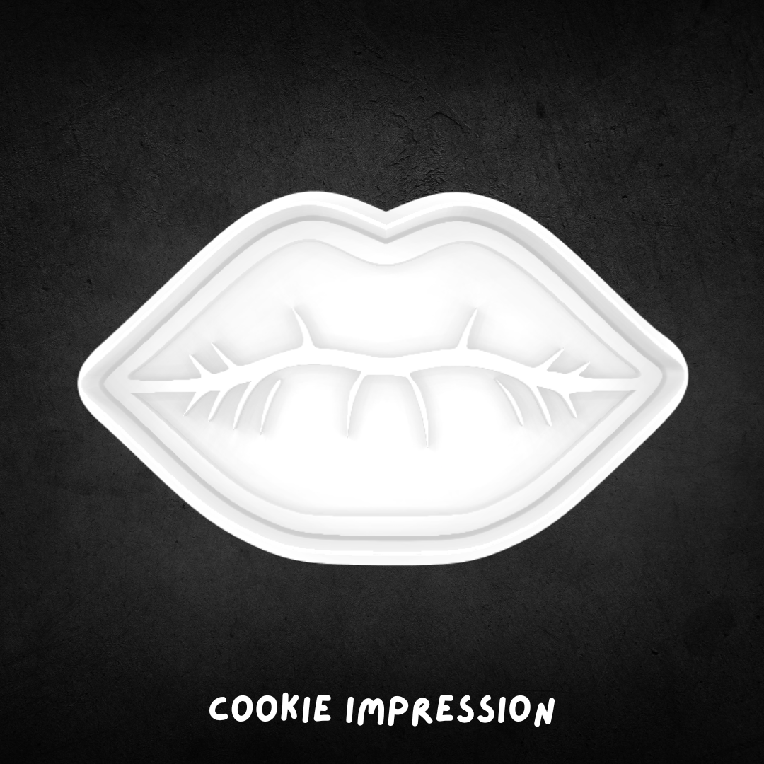 Lips Cookie Cutter and Stamp