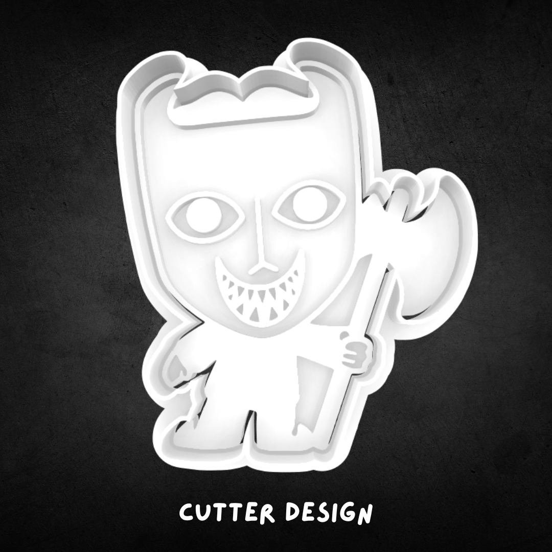 Nightmare Before Christmas Inspired Lock Cookie Cutter and Stamp