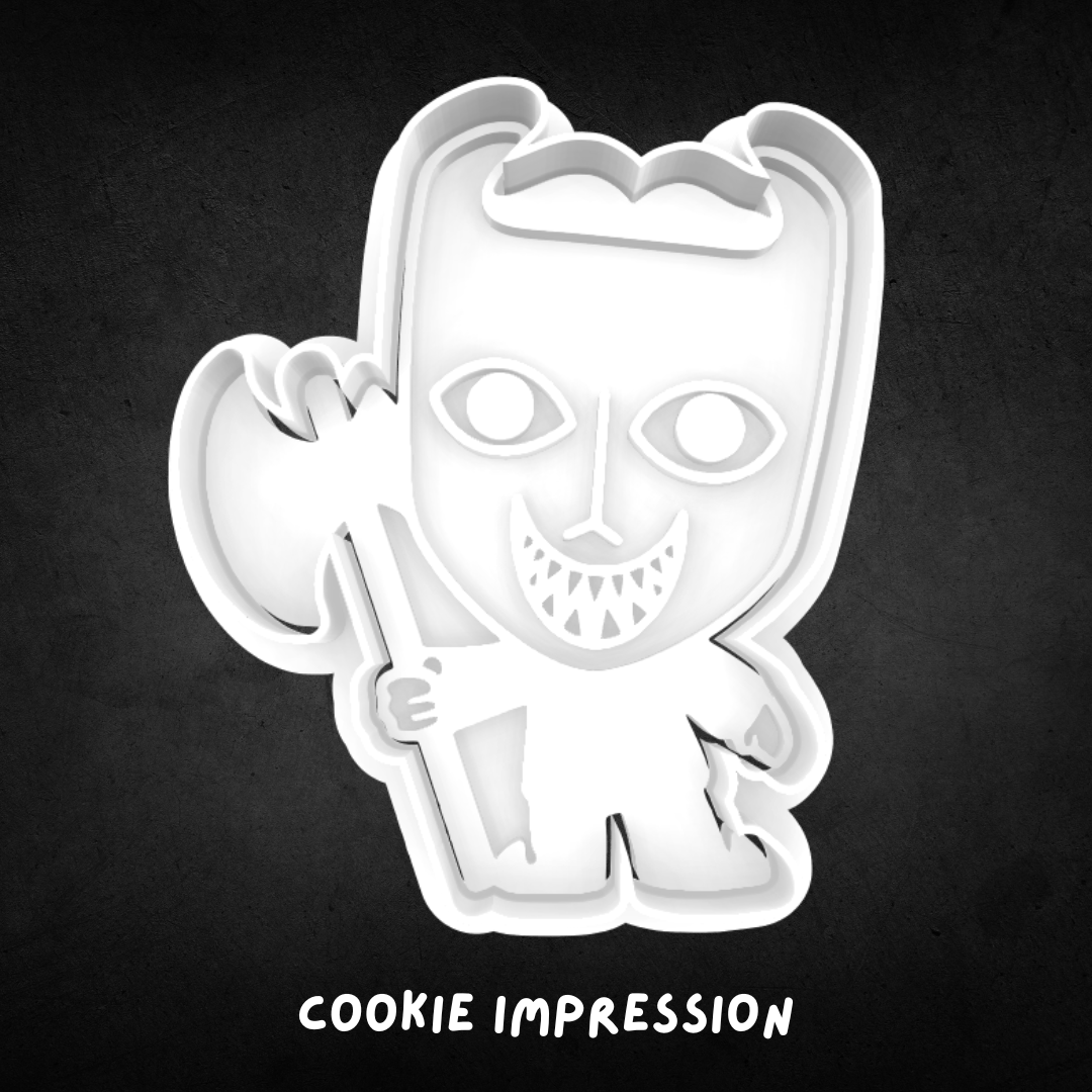 Nightmare Before Christmas Inspired Lock Cookie Cutter and Stamp