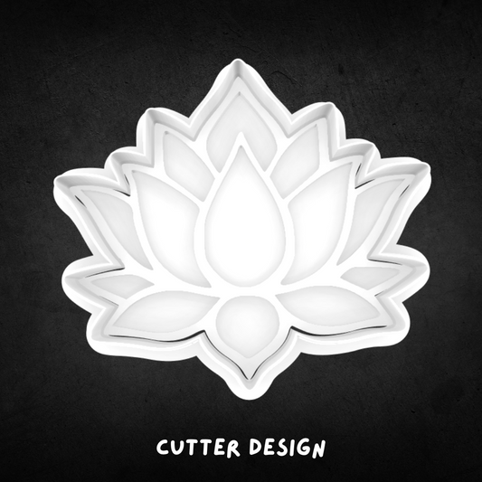 Lotus Flower Cookie Cutter and Stamp