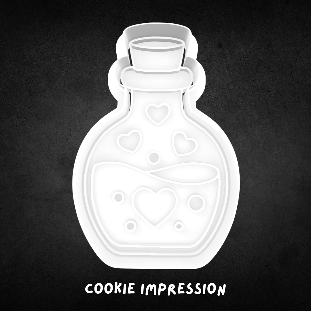Love Potion Cookie Cutter and Stamp