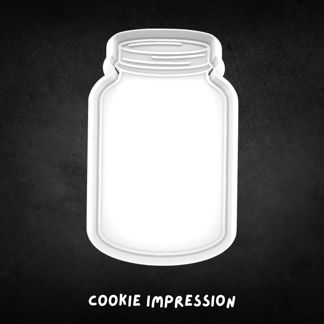 Mason Jar Cookie Cutter and Stamp
