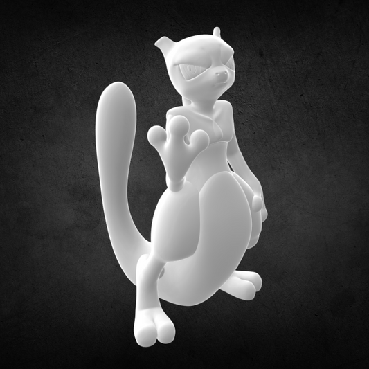 Mewtwo Figurine (10cm) - Ready to Paint
