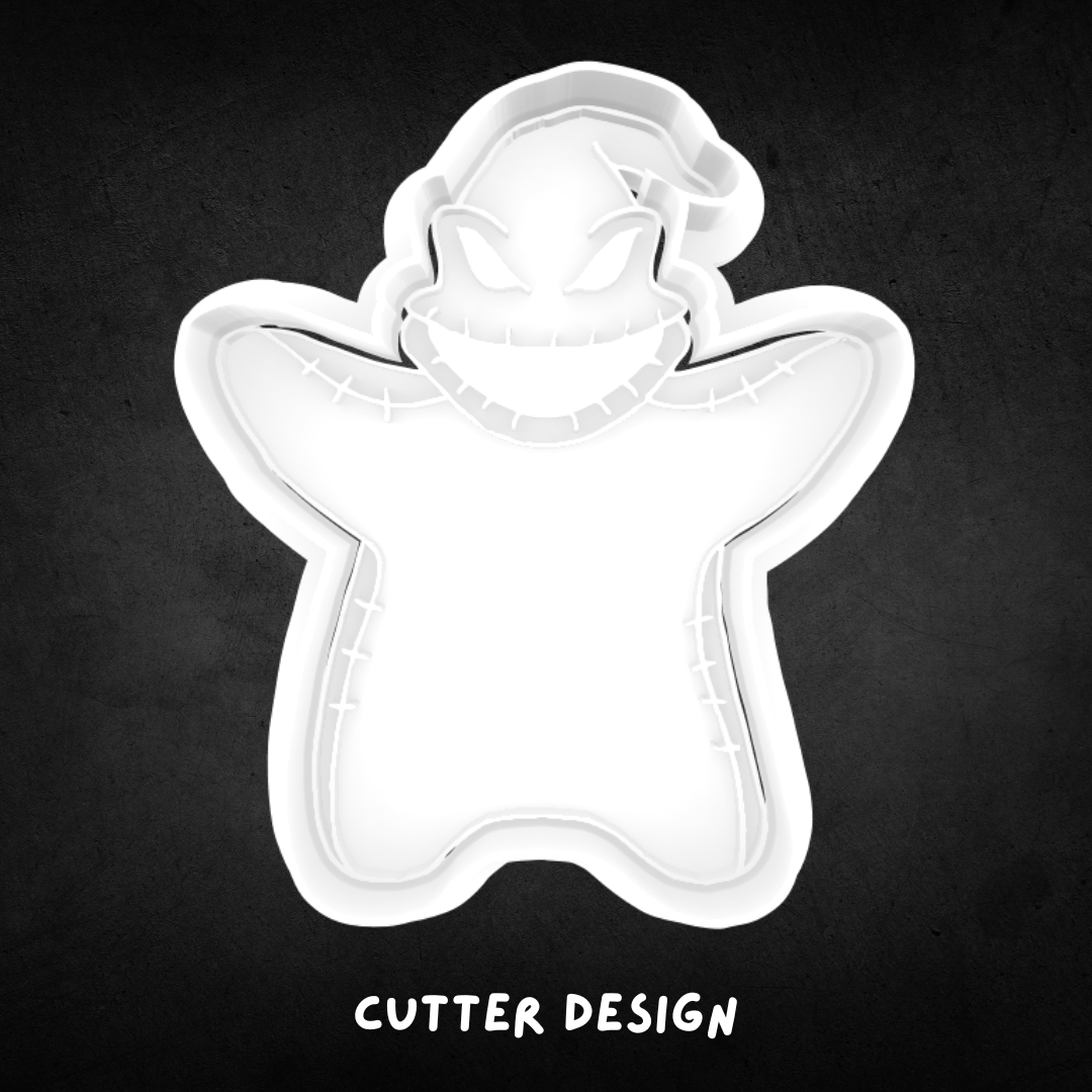 Nightmare Before Christmas Inspired Oogie Boogie Cookie Cutter and Stamp