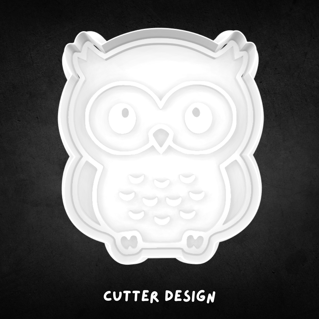 Owl Cookie Cutter and Stamp