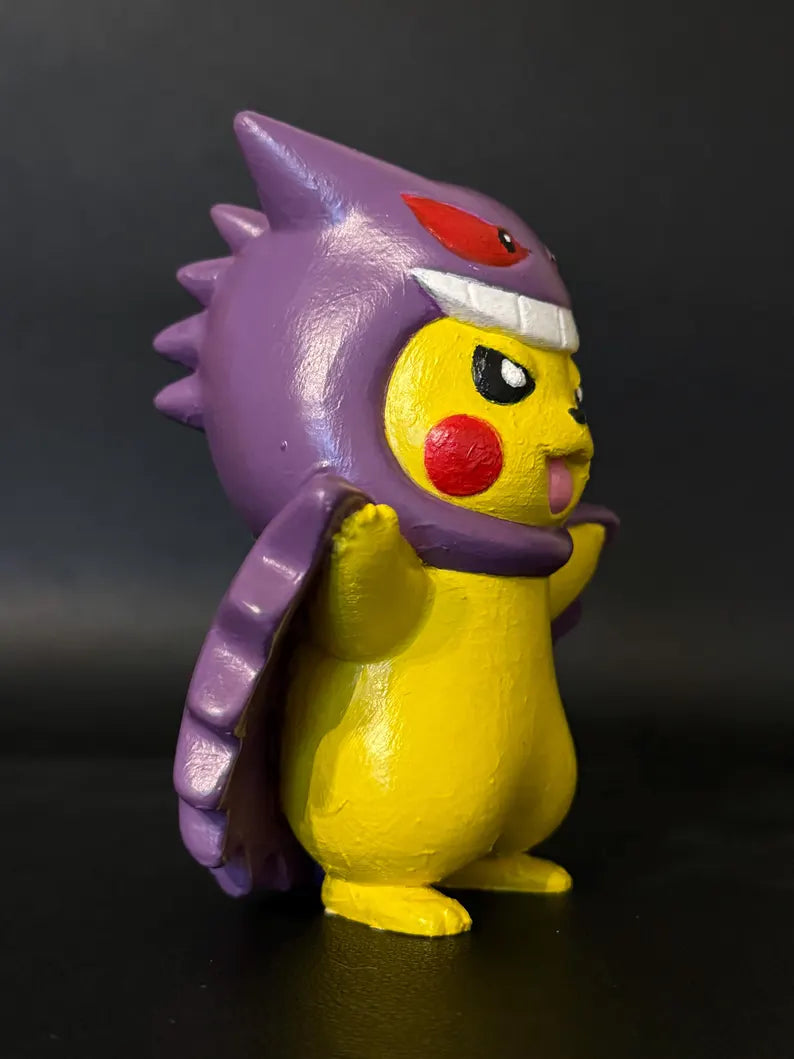 Pikachu Cosplay Gengar (10cm) - Hand Painted