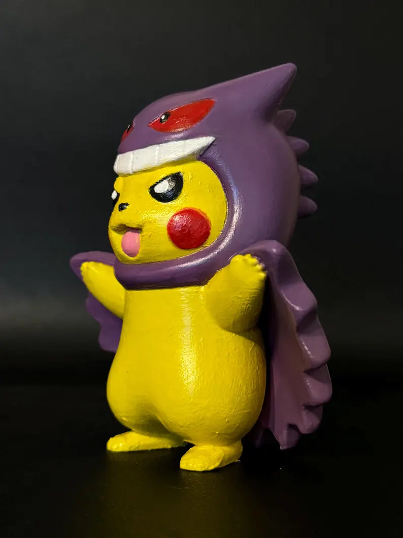 Pikachu Cosplay Gengar (10cm) - Hand Painted
