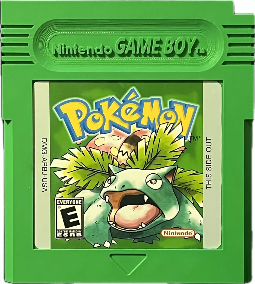 Oversized Pokemon Generation 1 Gameboy Cartridge Display Piece Wall Art