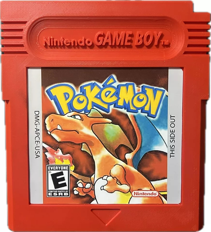 Oversized Pokemon Generation 1 Gameboy Cartridge Display Piece Wall Art