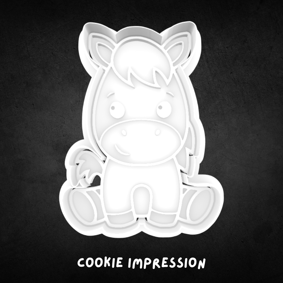 Pony Cookie Cutter and Stamp