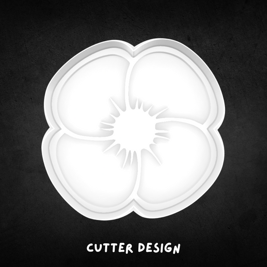 Poppy Cookie Cutter and Stamp