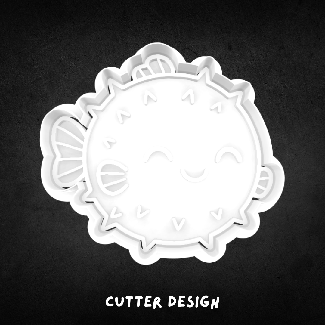 Pufferfish Cookie Cutter and Stamp