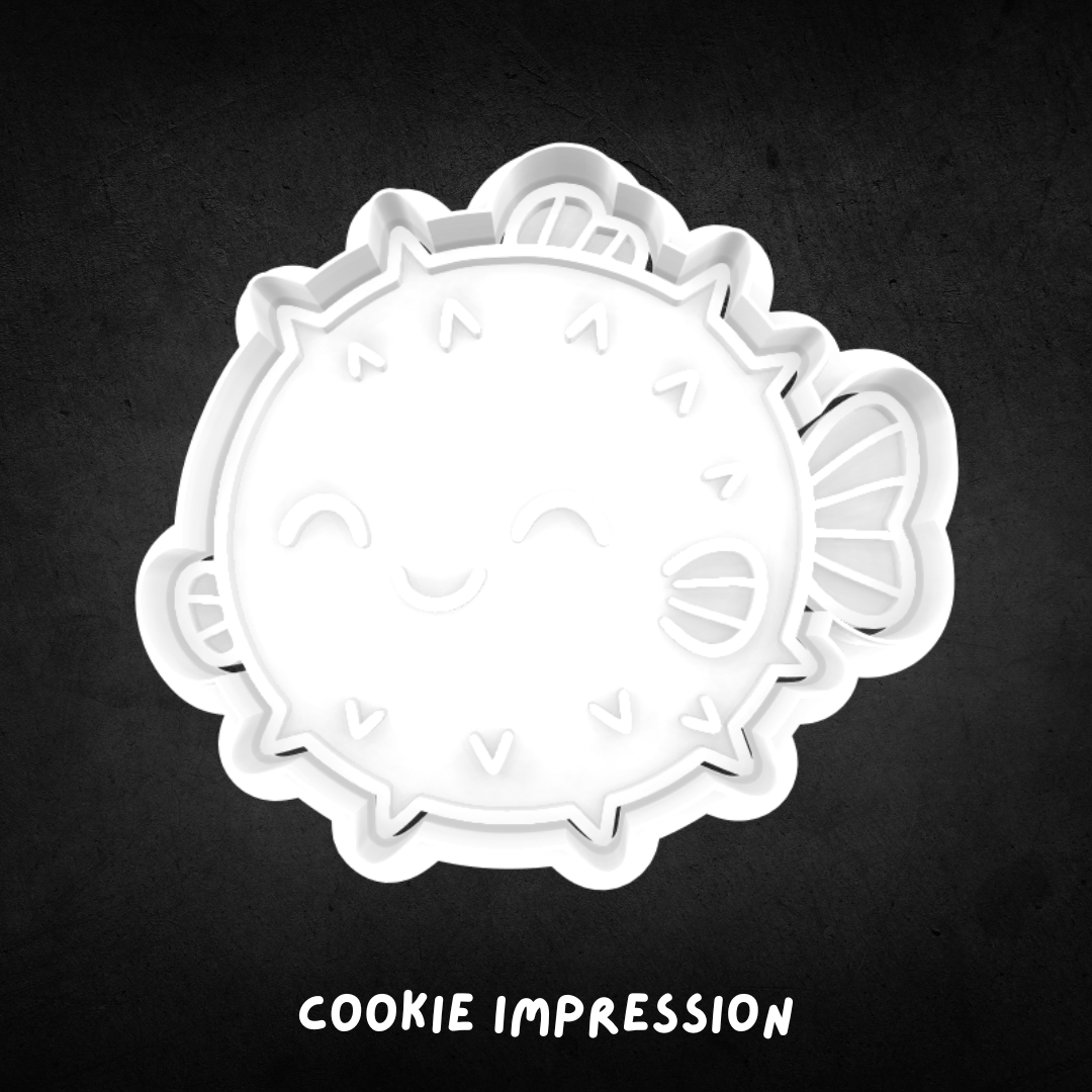 Pufferfish Cookie Cutter and Stamp