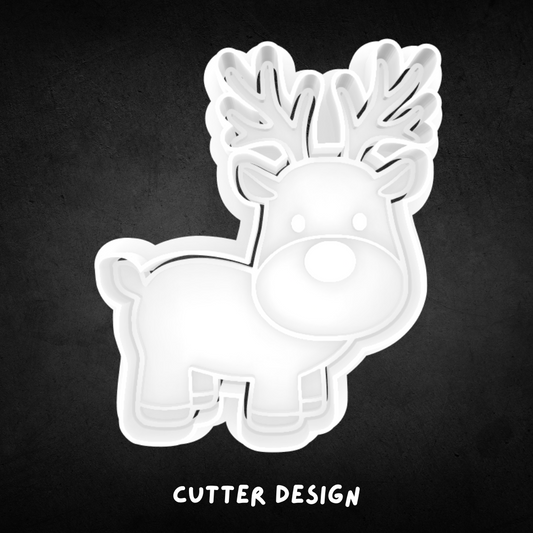 Christmas Reindeer Cookie Cutter and Stamp