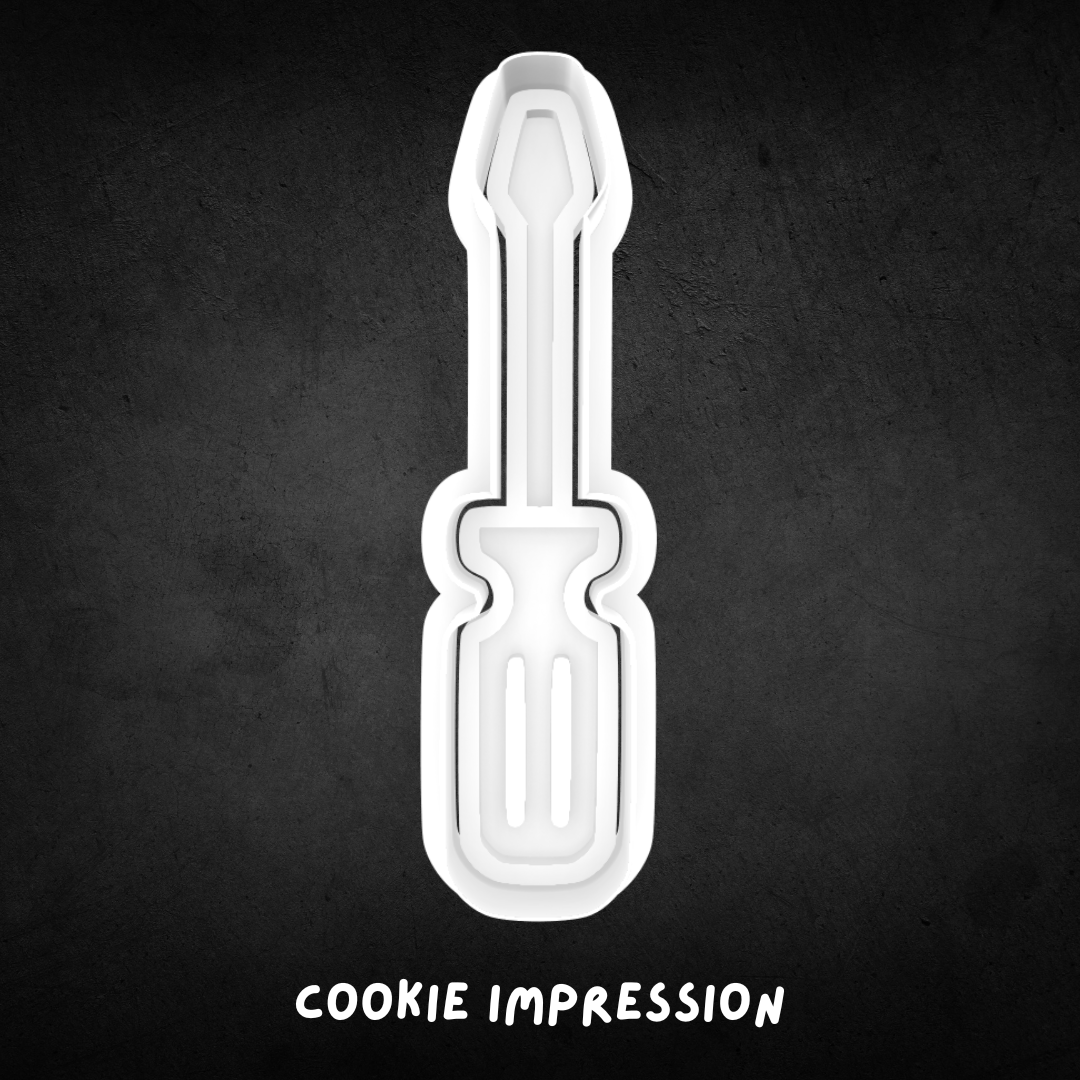 Screwdriver Cookie Cutter and Stamp