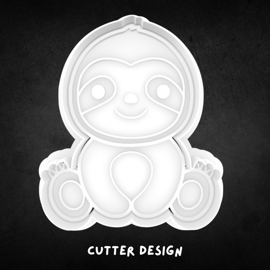 Sloth Cookie Cutter and Stamp