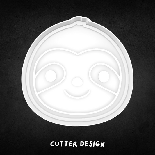 Sloth Face Cookie Cutter and Stamp