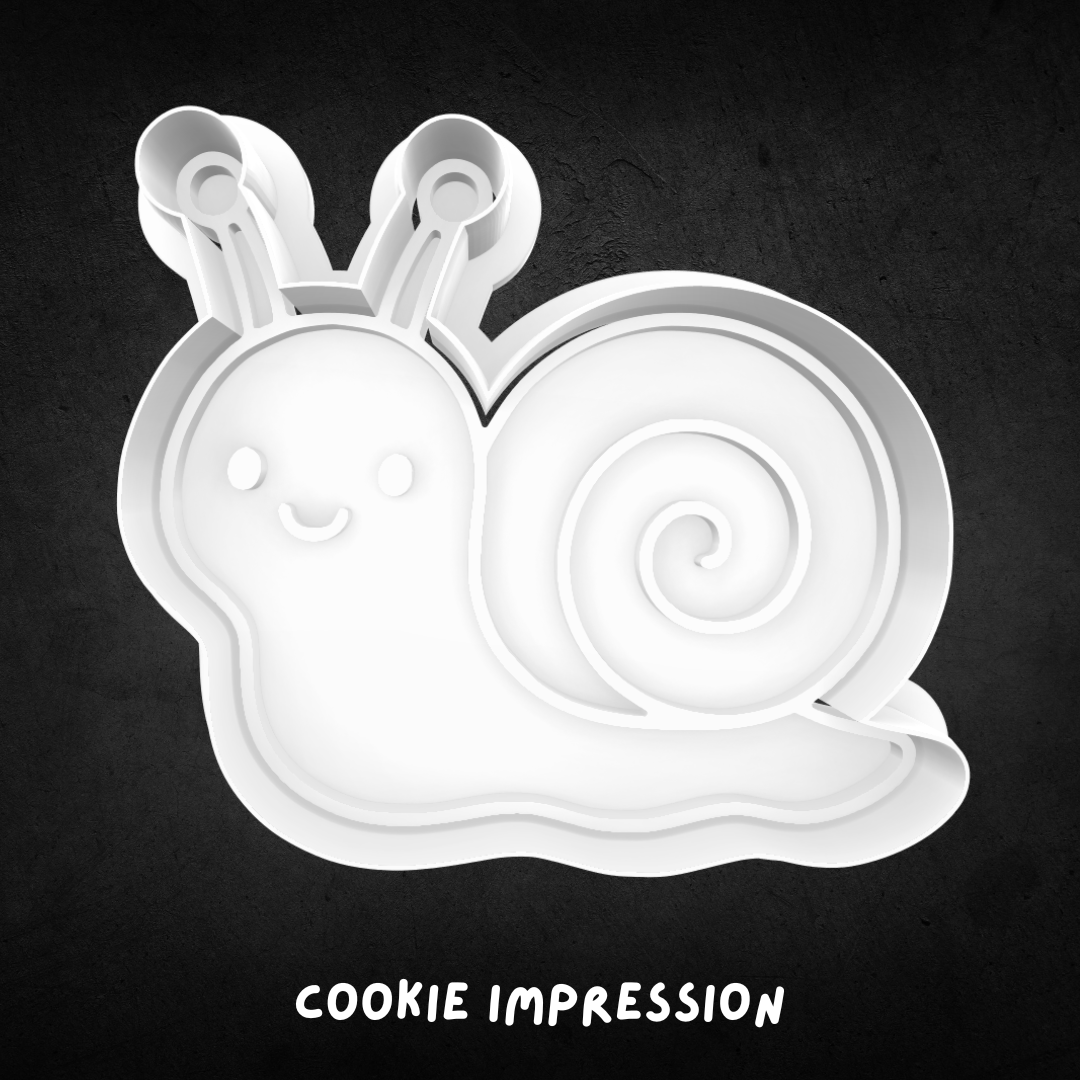 Snail Cookie Cutter and Stamp