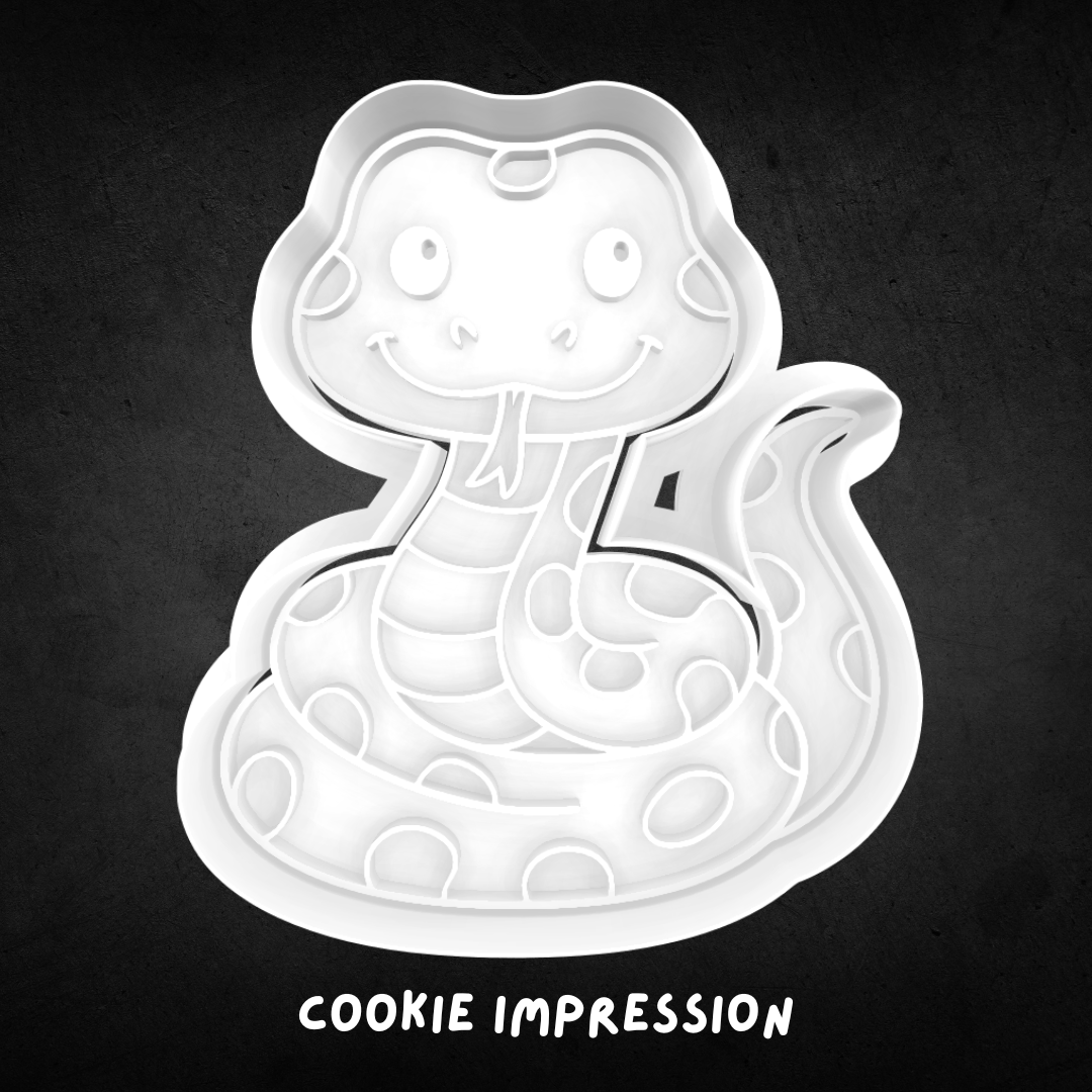 Snake 01 Cookie Cutter and Stamp