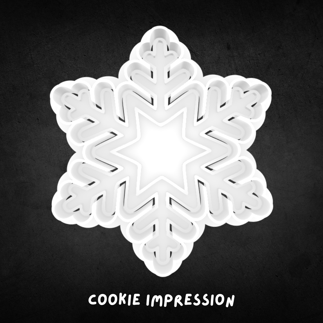 Christmas Snowflake Cookie Cutter and Stamp
