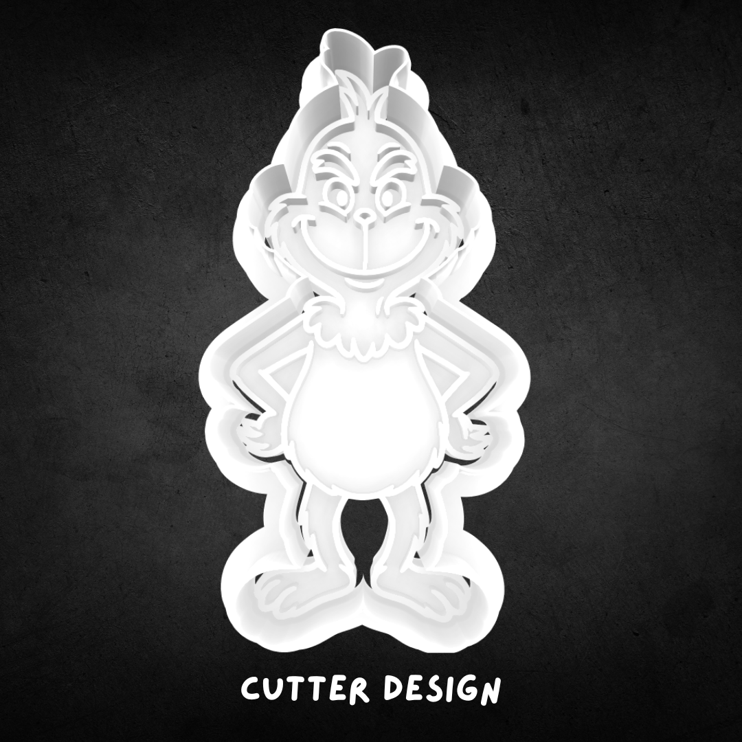 The Grinch Inspired Cookie Cutter and Stamp
