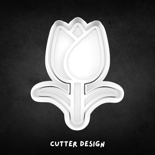 Tulip Cookie Cutter and Stamp