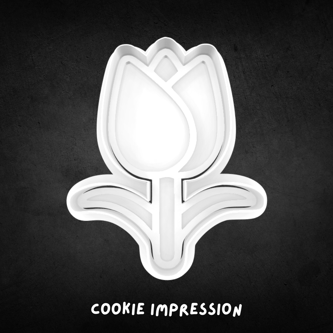 Tulip Cookie Cutter and Stamp