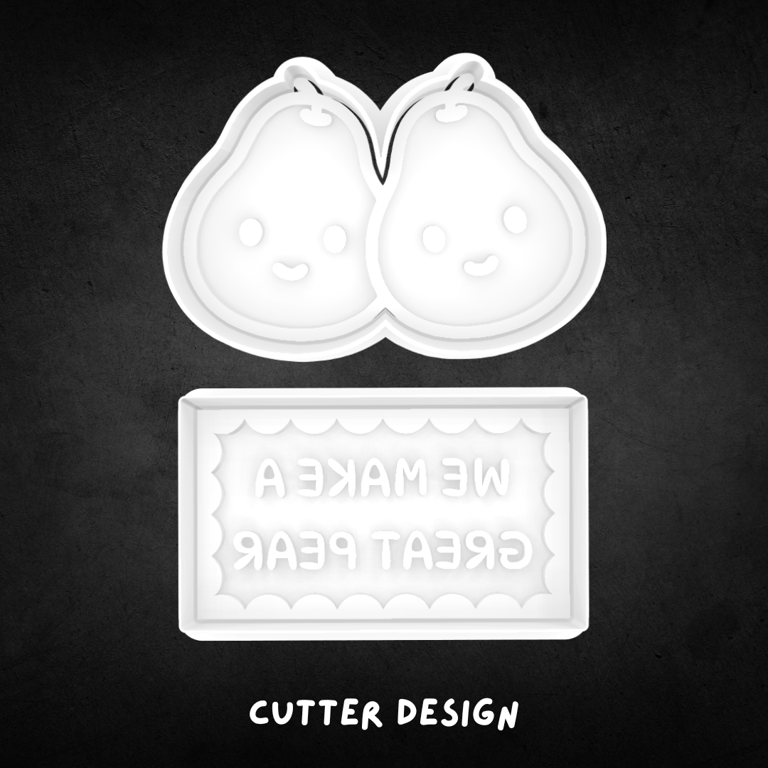 We Make a Great Pair (Set of 2) Cookie Cutter and Stamp