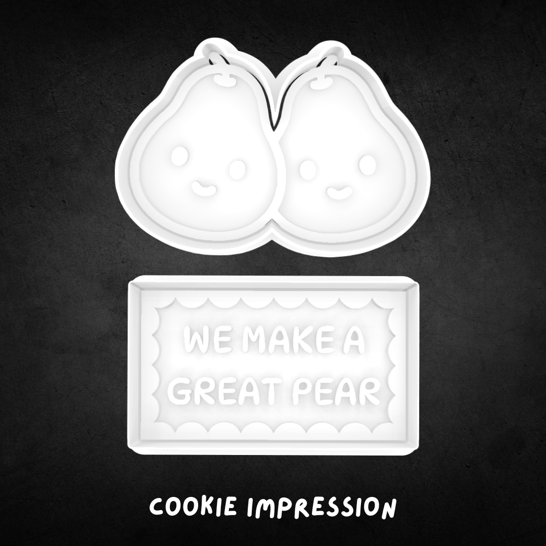 We Make a Great Pair (Set of 2) Cookie Cutter and Stamp