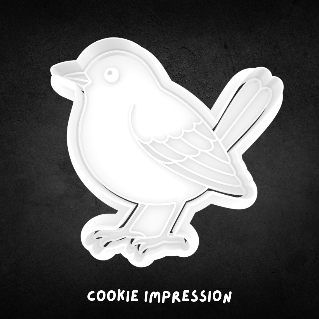 Wren Cookie Cutter and Stamp