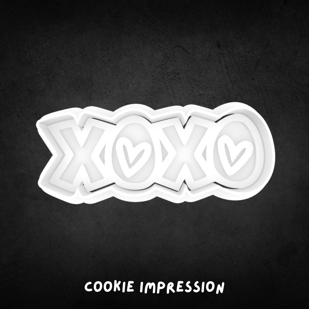 XOXO Cookie Cutter and Stamp