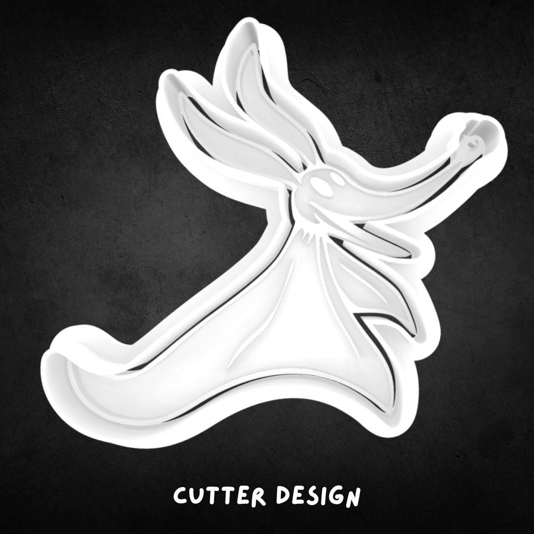 Nightmare Before Christmas Inspired Zero Cookie Cutter and Stamp