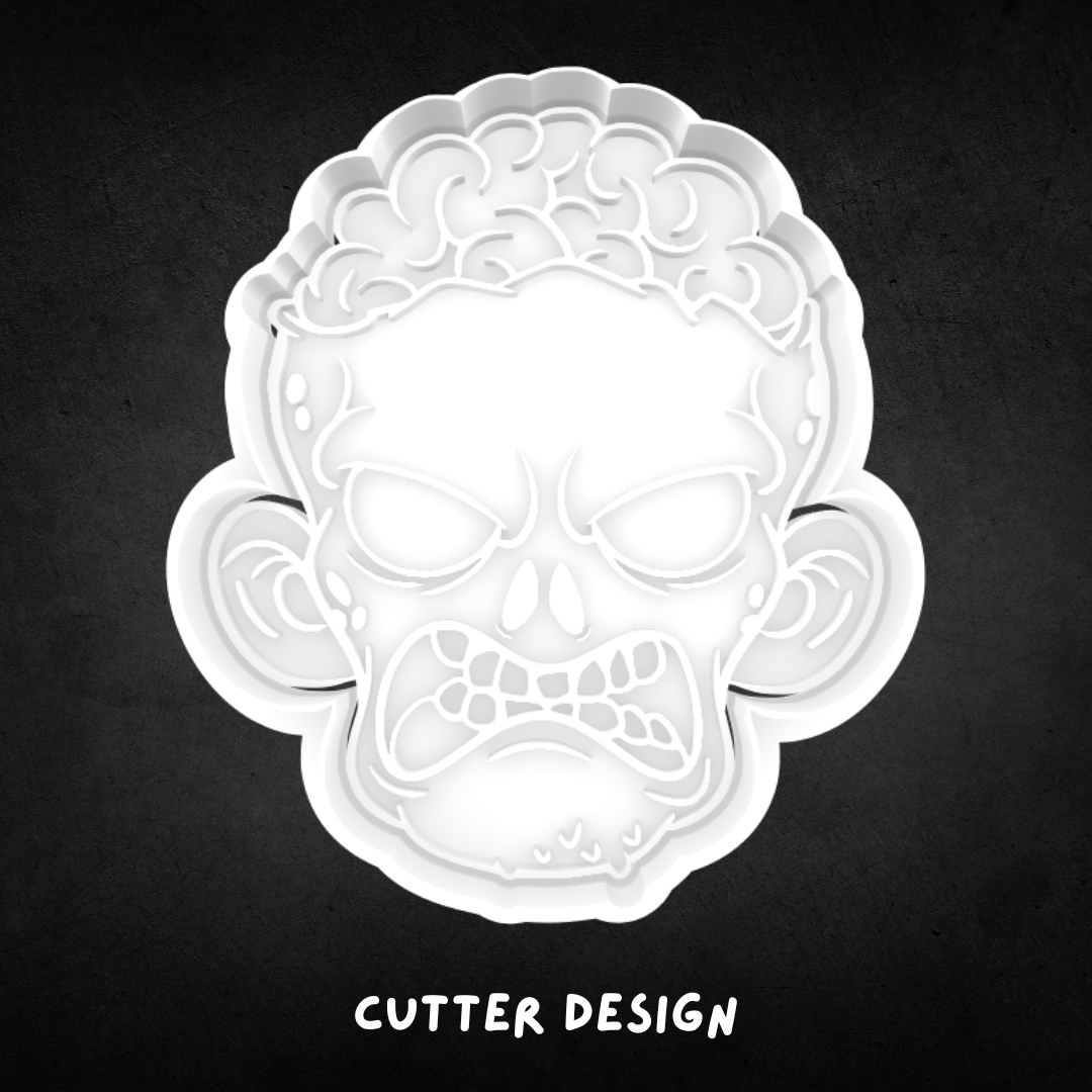 Halloween Zombie 01 Cookie Cutter and Stamp