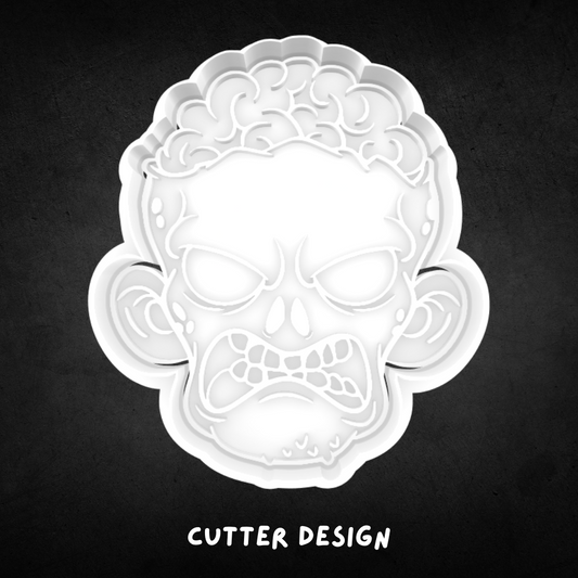 Halloween Zombie 01 Cookie Cutter and Stamp