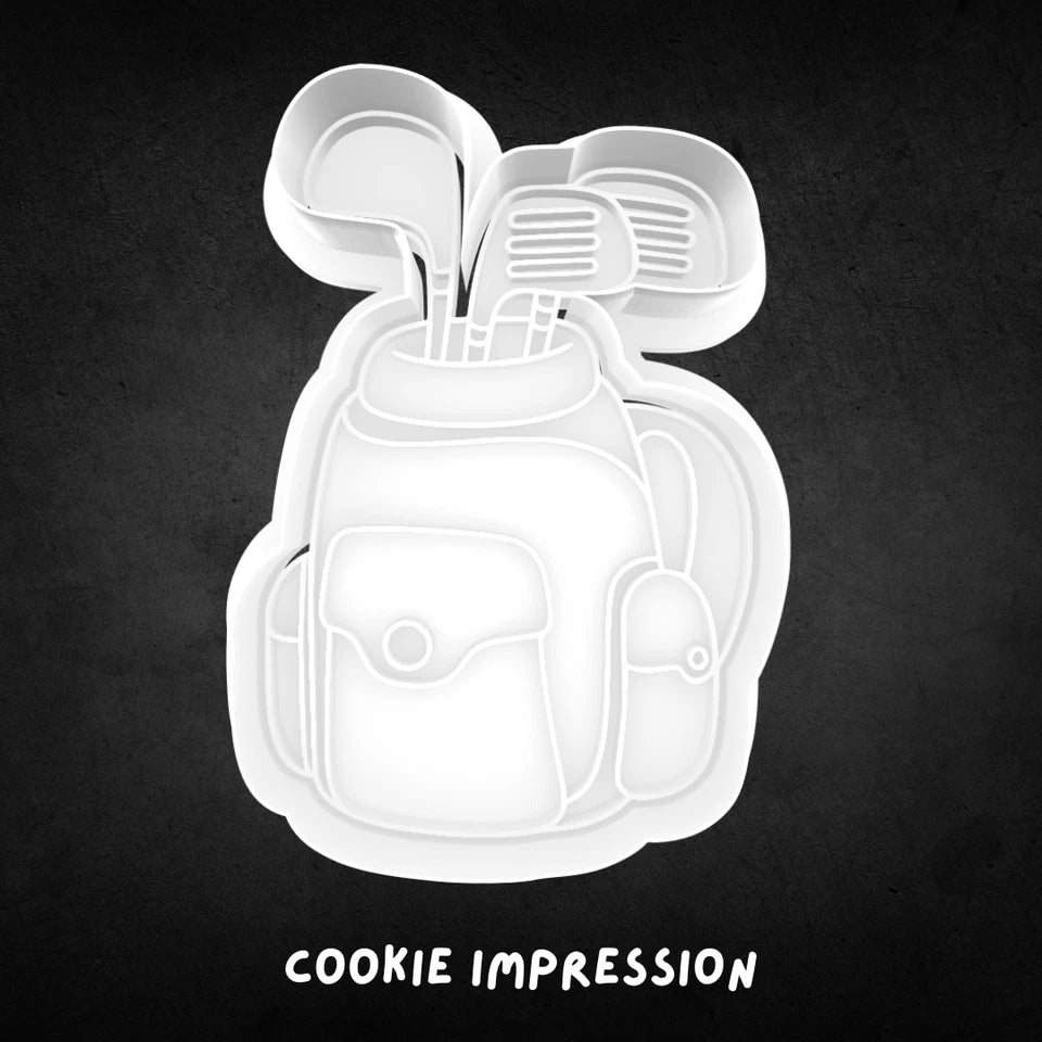 Golf Bag Cookie Cutter and Stamp
