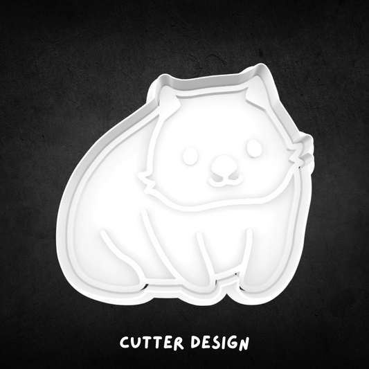 Wombat Cookie Cutter and Stamp