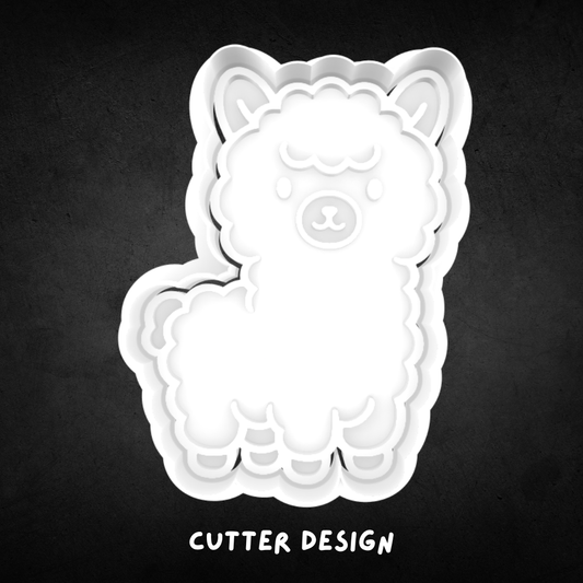 Alpaca Cookie Cutter and Stamp