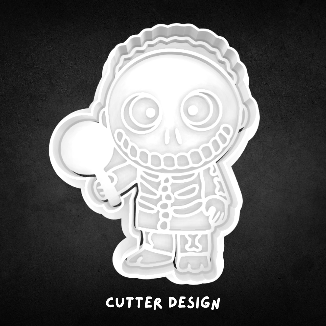 Nightmare Before Christmas Inspired Barrel Cookie Cutter and Stamp
