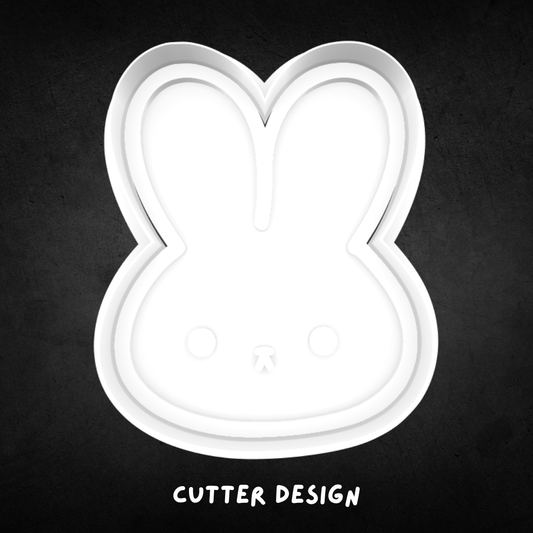 Kawaii Bunny Face Cookie Cutter and Stamp