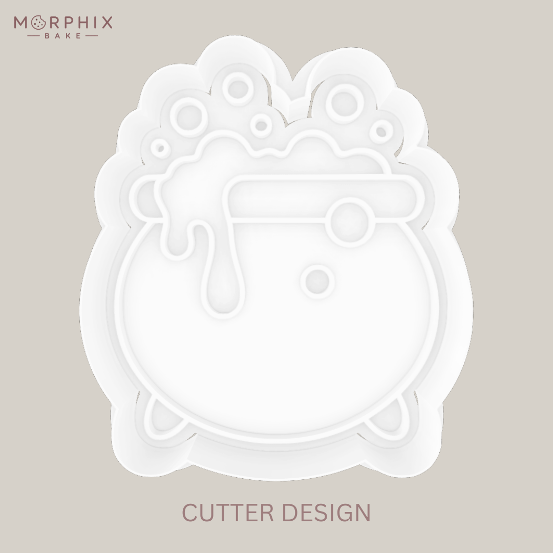 Bubbling Cauldron Cookie Cutter and Stamp