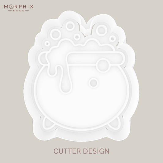 Bubbling Cauldron Cookie Cutter and Stamp