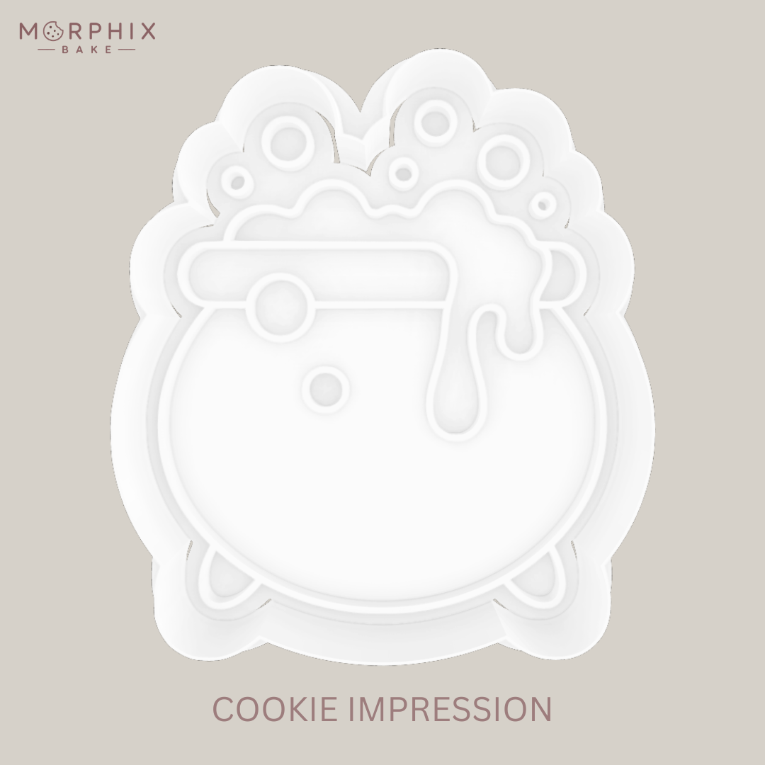 Bubbling Cauldron Cookie Cutter and Stamp