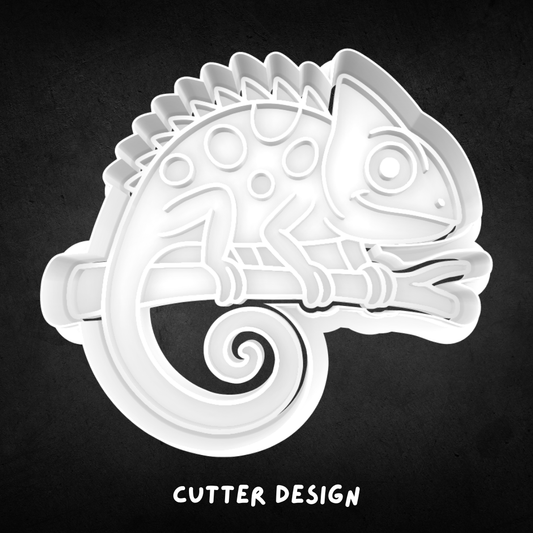 Chameleon Cookie Cutter and Stamp