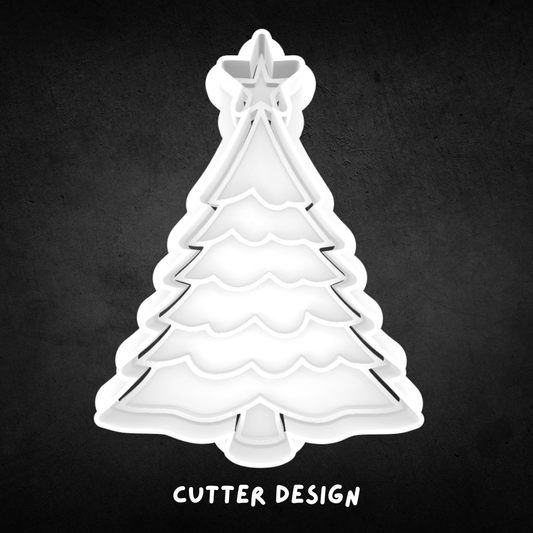Christmas Tree Cookie Cutter and Stamp
