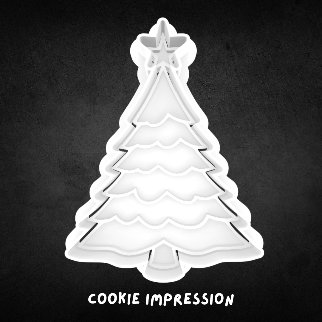 Christmas Tree Cookie Cutter and Stamp
